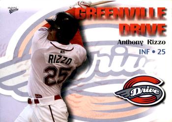 2009 MultiAd Greenville Drive #30 Anthony Rizzo Front