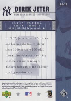2004 Upper Deck - Derek Jeter High Gloss #DJ-19 Derek Jeter Back