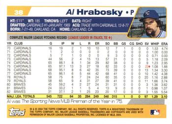2004 Topps Retired Signature Edition #38 Al Hrabosky Back