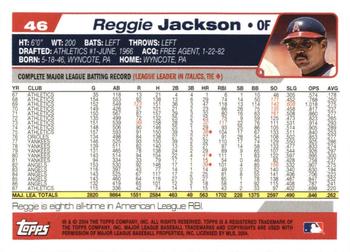 2004 Topps Retired Signature Edition #46 Reggie Jackson Back
