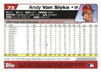 2004 Topps Retired Signature Edition #73 Andy Van Slyke Back
