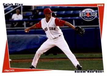 2010 Grandstand Salem Red Sox #NNO Caleb Clay Front