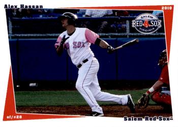 2010 Grandstand Salem Red Sox #NNO Alex Hassan Front