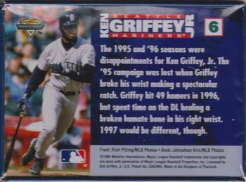 1998 Metallic Impressions Ken Griffey Jr. #6 Ken Griffey Jr. Back