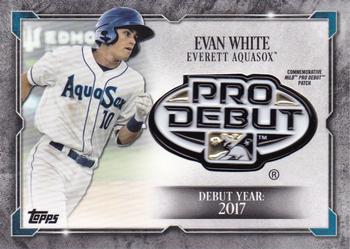 2018 Topps Pro Debut - Distinguished Debut Manufactured Patch #DD-EW Evan White Front