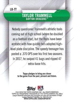 2018 Topps Pro Debut - MiLB Leaps and Bounds #LB-TT Taylor Trammell Back