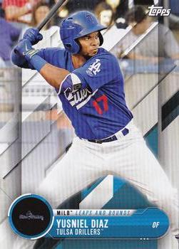 2018 Topps Pro Debut - MiLB Leaps and Bounds #LB-YD Yusniel Diaz Front