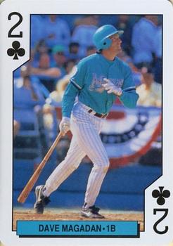 1993 Bicycle Florida Marlins Playing Cards #2♣ Dave Magadan Front