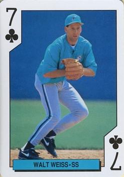 1993 Bicycle Florida Marlins Playing Cards #7♣ Walt Weiss Front