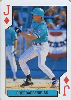 1993 Bicycle Florida Marlins Playing Cards #J♦ Bret Barberie Front