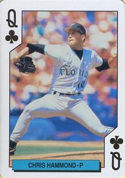1993 Bicycle Florida Marlins Playing Cards #Q♣ Chris Hammond Front
