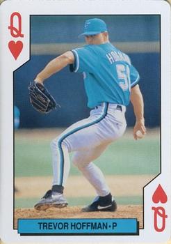 1993 Bicycle Florida Marlins Playing Cards #Q♥ Trevor Hoffman Front