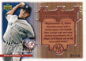 2004 Upper Deck - Magical Performances Gold #MP12 Mike Mussina Front