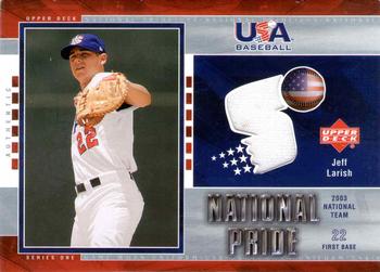 2004 Upper Deck - National Pride Uniforms Series One #USA14 Jeff Larish Front
