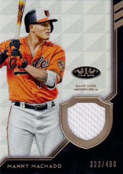 2018 Topps Tier One - Tier One Relics #T1R-MM Manny Machado Front