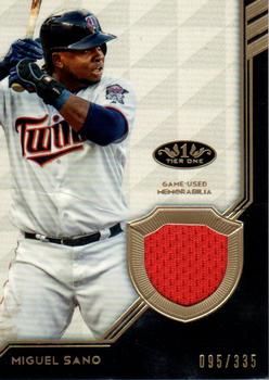 2018 Topps Tier One - Tier One Relics #T1R-MSA Miguel Sano Front