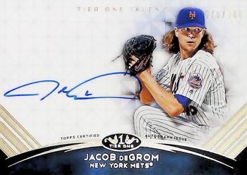 2018 Topps Tier One - Tier One Talent Autographs #TTA-JDE Jacob deGrom Front
