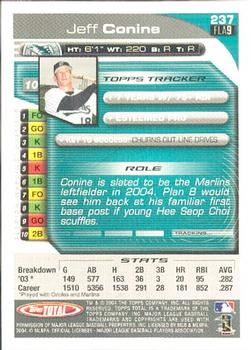 2004 Topps Total #237 Jeff Conine Back