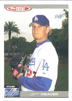 2004 Topps Total #324 Jeff Weaver Front