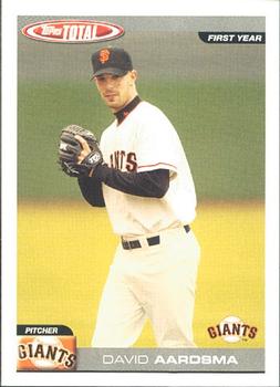 2004 Topps Total #837 David Aardsma Front