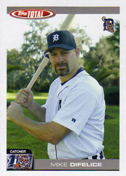 2004 Topps Total #402 Mike Difelice Front