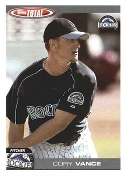 2004 Topps Total #462 Cory Vance Front