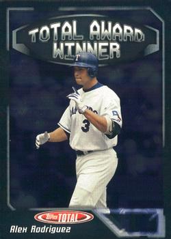 2004 Topps Total - Total Award Winners #AW5 Alex Rodriguez Front