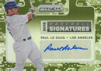 2015 Panini Prizm - Baseball Signatures Prizm Camo #18 Paul Lo Duca Front