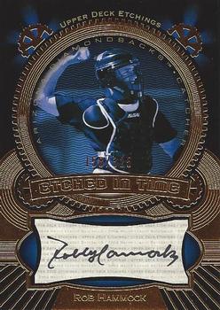 2004 Upper Deck Etchings - Etched in Time Autograph Black #ET-RH Robby Hammock Front