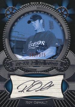 2004 Upper Deck Etchings - Etched in Time Autograph Black #ET-RO Roy Oswalt Front