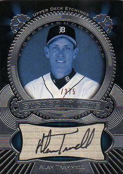 2004 Upper Deck Etchings - Etched in Time Autograph Black #ET-AT Alan Trammell Front