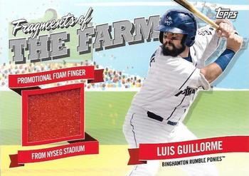2018 Topps Pro Debut - Fragments of the Farm Relics #FOTF-BRP Luis Guillorme Front
