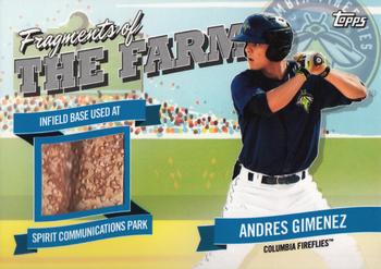 2018 Topps Pro Debut - Fragments of the Farm Relics #FOTF-CF Andres Gimenez Front