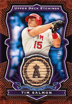 2004 Upper Deck Etchings - Game Bat Purple #BE-TS Tim Salmon Front