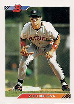 1992 Bowman #256 Rico Brogna Front