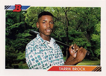 1992 Bowman #345 Tarrik Brock Front