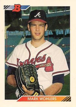 1992 Bowman #396 Mark Wohlers Front