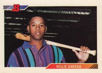 1992 Bowman #429 Willie Greene Front