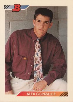 1992 Bowman #596 Alex Gonzalez Front