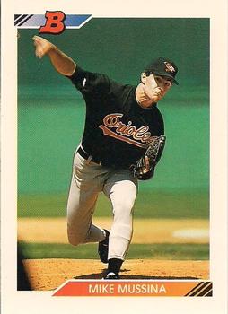 1992 Bowman #612 Mike Mussina Front