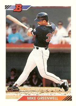 1992 Bowman #615 Mike Greenwell Front