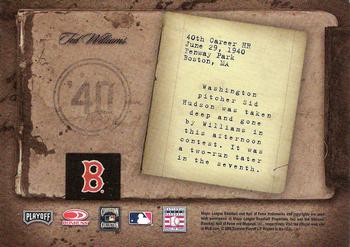 2005 Leaf Limited - Biography #NNO Ted Williams Back