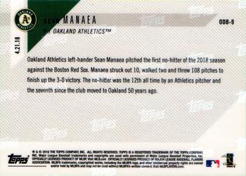 2018 Topps Now Road to Opening Day Bonus #ODB-9 Sean Manaea Back