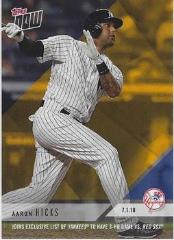 2018 Topps Now Road to Opening Day Bonus #ODB-15 Aaron Hicks Front