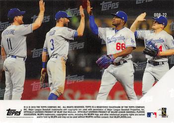 2018 Topps Now Road to Opening Day Bonus #ODB-22 Los Angeles Dodgers Back
