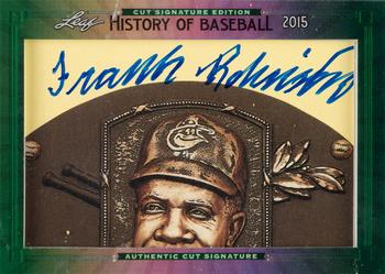 2015 Leaf Cut Signature History of Baseball Edition #NNO Frank Robinson Front