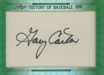 2015 Leaf Cut Signature History of Baseball Edition #NNO Gary Carter Front