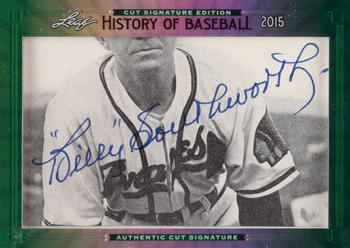2015 Leaf Cut Signature History of Baseball Edition #NNO Billy Southworth Front
