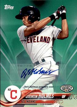 2018 Topps Pro Debut - Autographs Green #108 Quentin Holmes Front