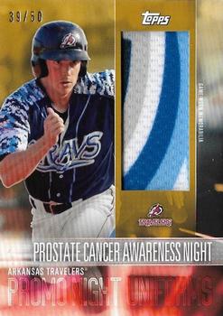 2018 Topps Pro Debut - Promo Night Uniforms Relics Gold #PNR-PCN Prostate Cancer Awareness Night Front